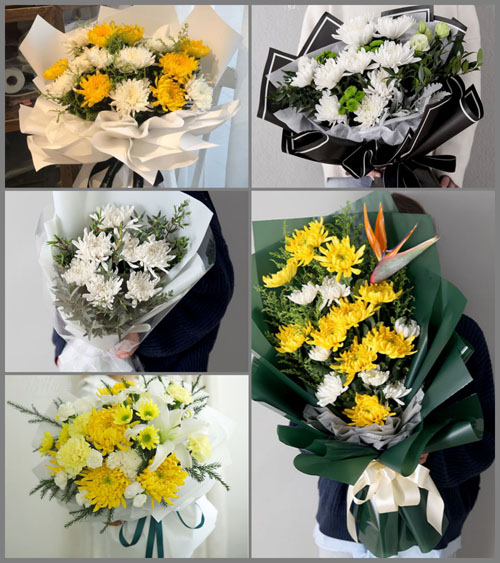 山东青岛莱西市水集街道白玉庄村白事花束代送